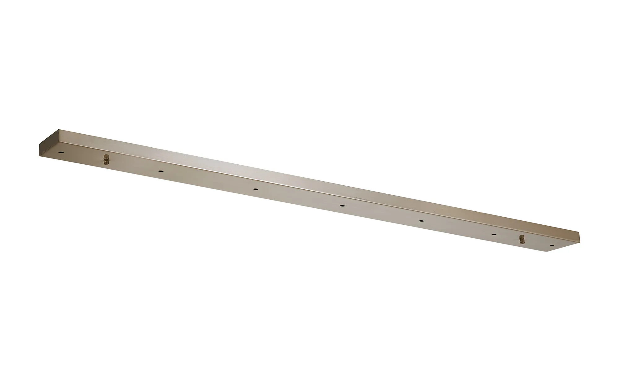 D0888SN  Hayes 7 Hole 1400mm x 100mm Linear Ceiling Plate Satin Nickel